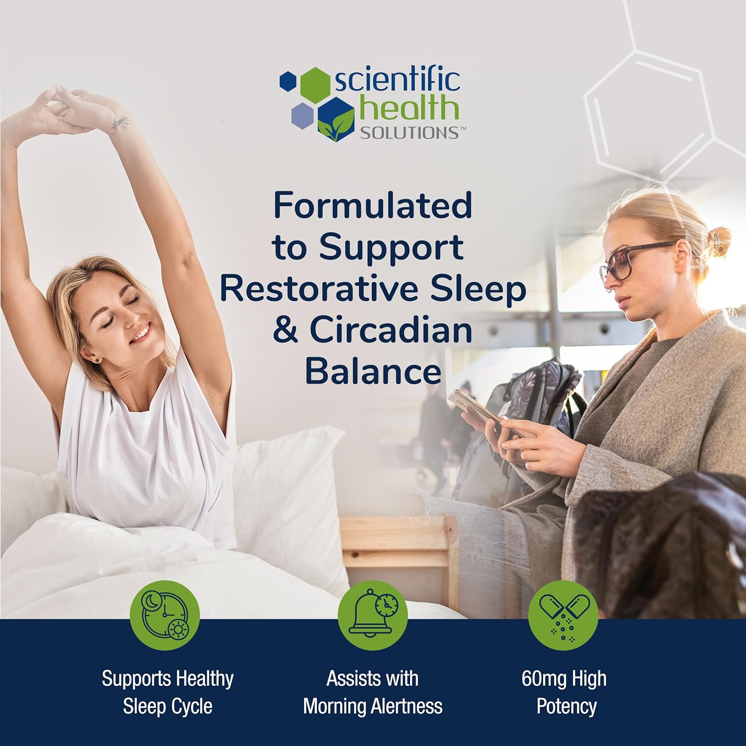 Melatonin 60mg | High Dosage Melatonin in Easy-to-Swallow Capsules | Vegan, Non-GMO & Gluten-Free | US-Made Extra Strength (Single)