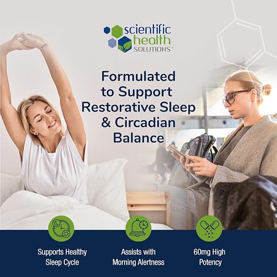 Melatonin 60mg | High Dosage Melatonin in Easy-to-Swallow Capsules | Vegan, Non-GMO & Gluten-Free | US-Made Extra Strength Melatonins (3-Pack)