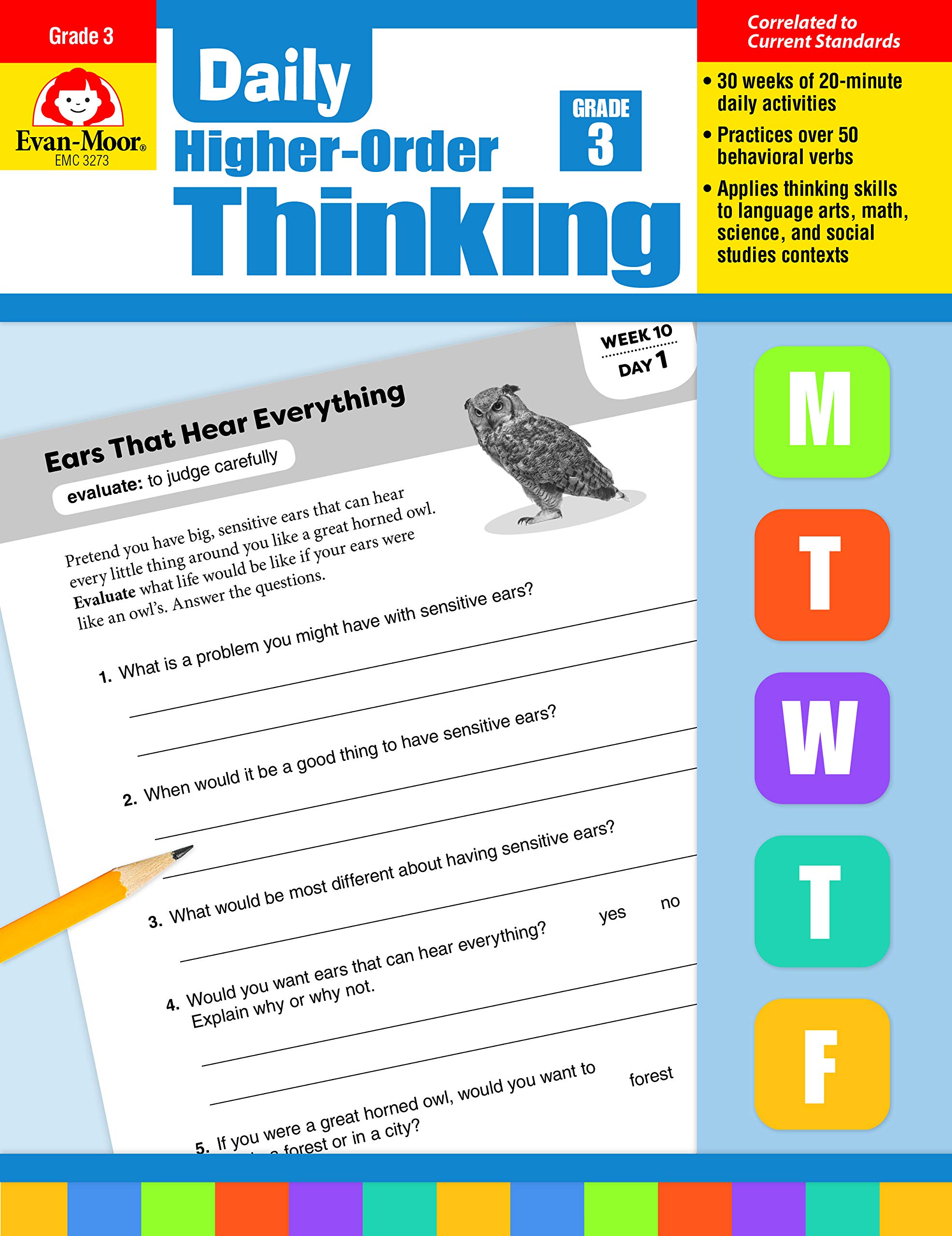 Daily Higher-Order Thinking, Grade 3 Teacher Edition