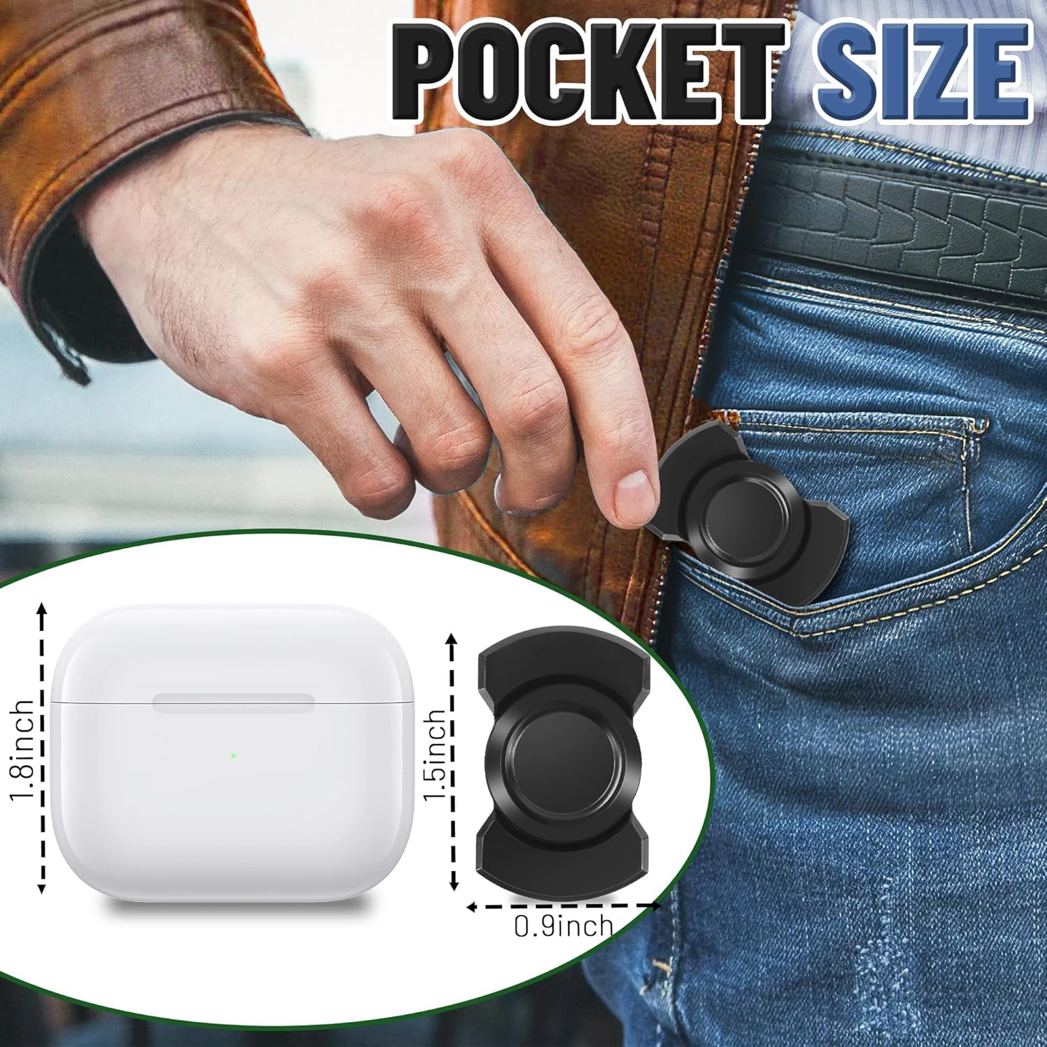 Stress Relief Toys Adults, Stress Relief Gadgets, Compact Handheld Trainer for Focus, Relaxation, and Fine Motor Skills 1