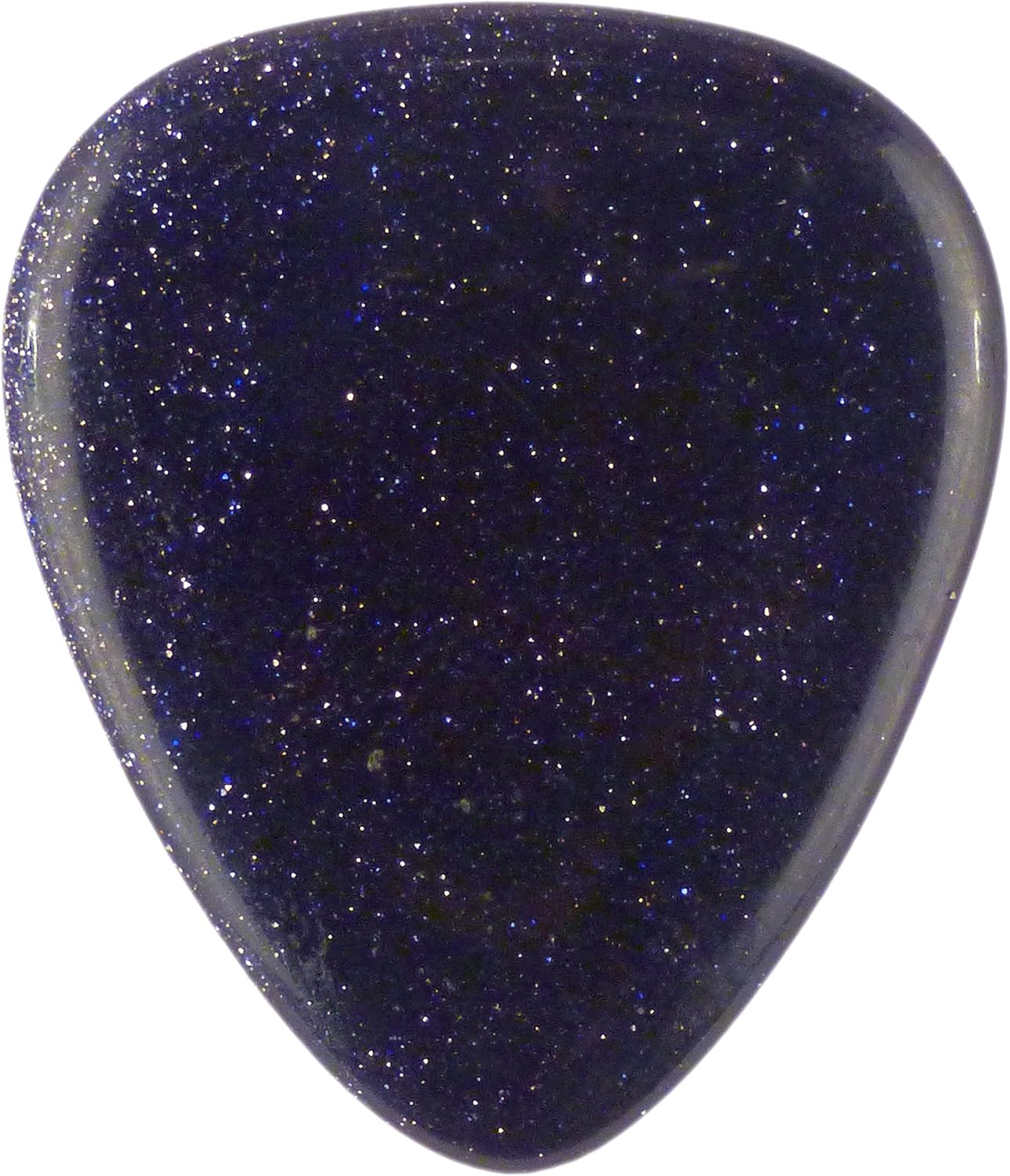 Dalmatian Jasper Stone Guitar & Bass Pick - Ultra Heavy 3.0 mm - 351 Shape - Handmade Exotic Plectrum by Dalmatian