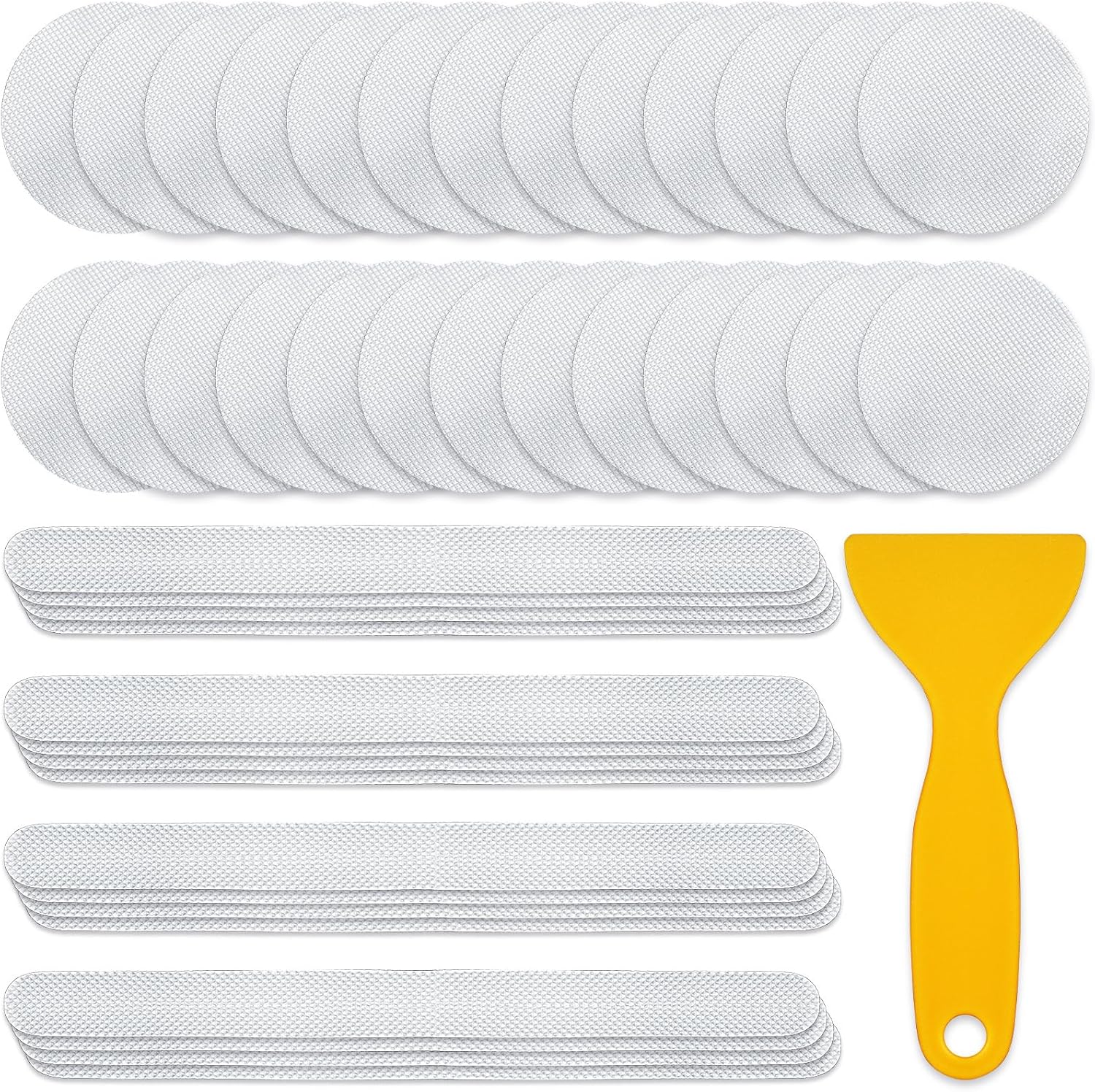 Timgle 49 Pcs Clear Anti Slip Shower Stickers Bulk Safety