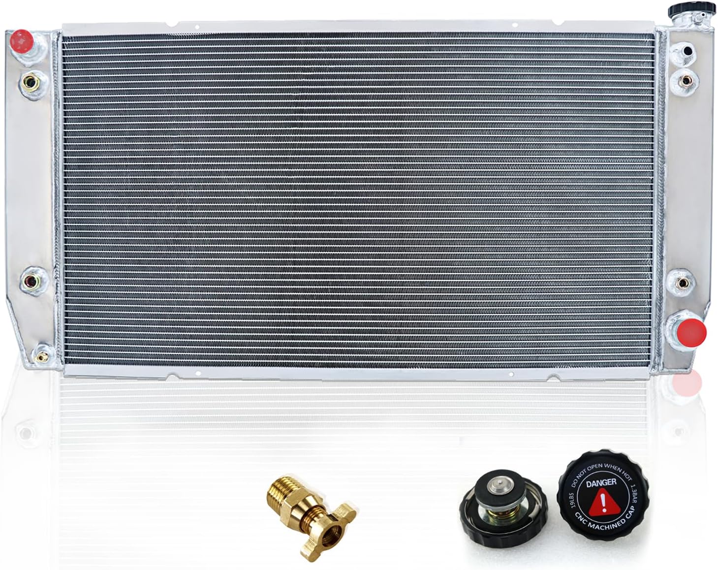 3 Row All Aluminum Radiator For Chevy GMC C/K 2500 3500 Pickup 7.4L V8 1988-2000 3 Core Radiator Replacement