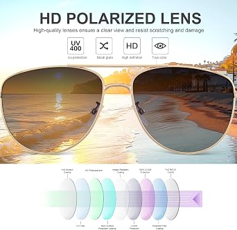 Vintage Square Oversized Sunglasses Womens Mens, Retro Designer Style Shades UV Protection Sun Glasses