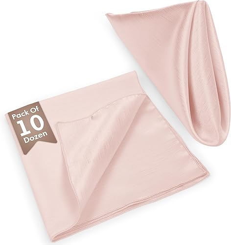 Miniatura 391 de Ultimate Textile -1 docena - Reversible Shantung Satin - Majestic - Servilletas de tela Majestic de 17 x 17 pulgadas color azul pizarra