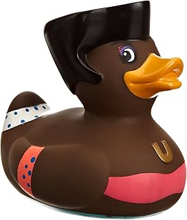 Disco Quenn Rubber Duck Bath Toy by Bud Duck | Elegant Gift Packaging - 