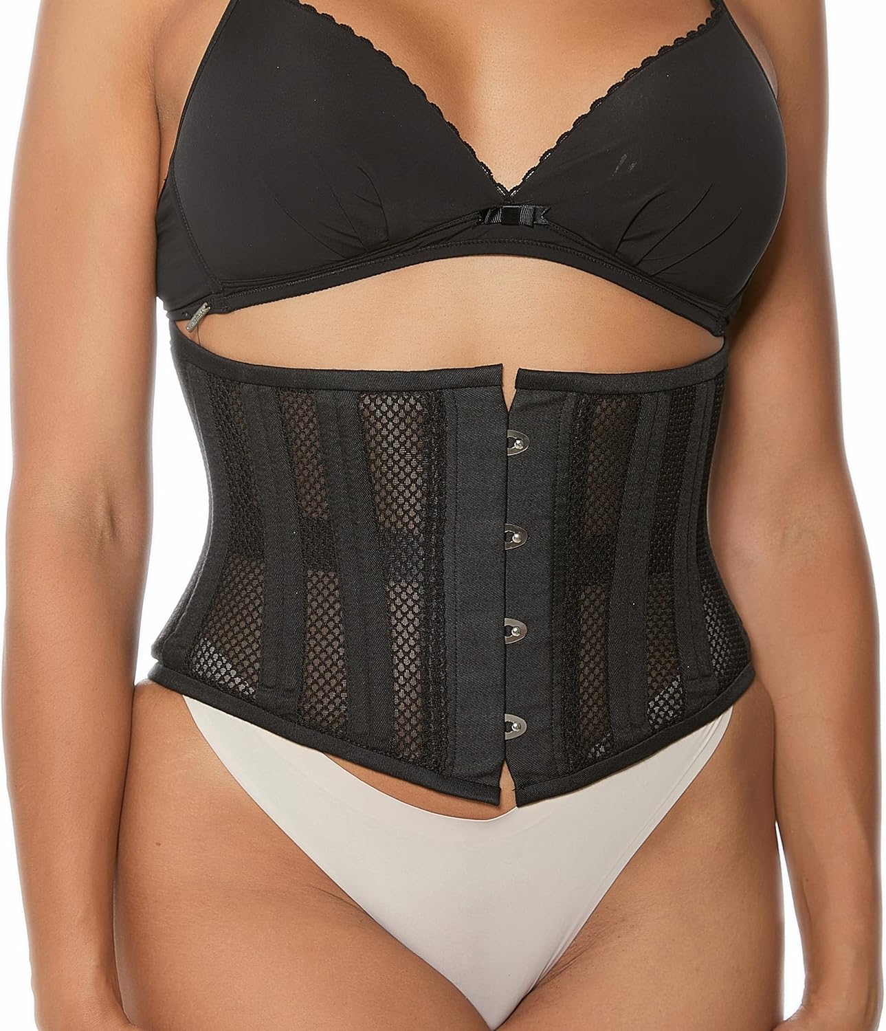 Latex Waist Trainer for Women Underbust Sport Workout Corset Girdle Shapewear Hourglass Body Shaper - Image 2