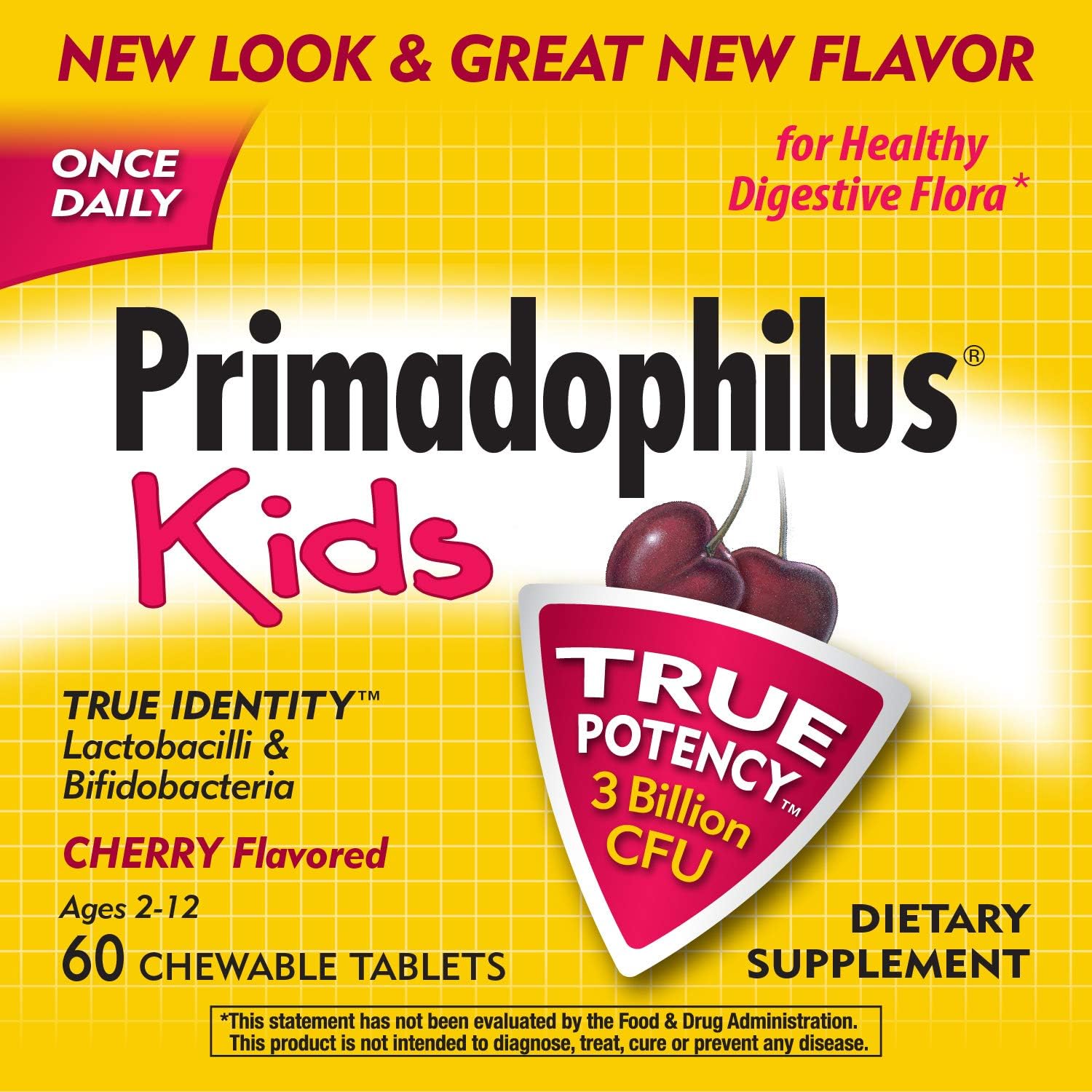 Nature's Way Primadophilus Kids, 3 Billion, 60 Chewables