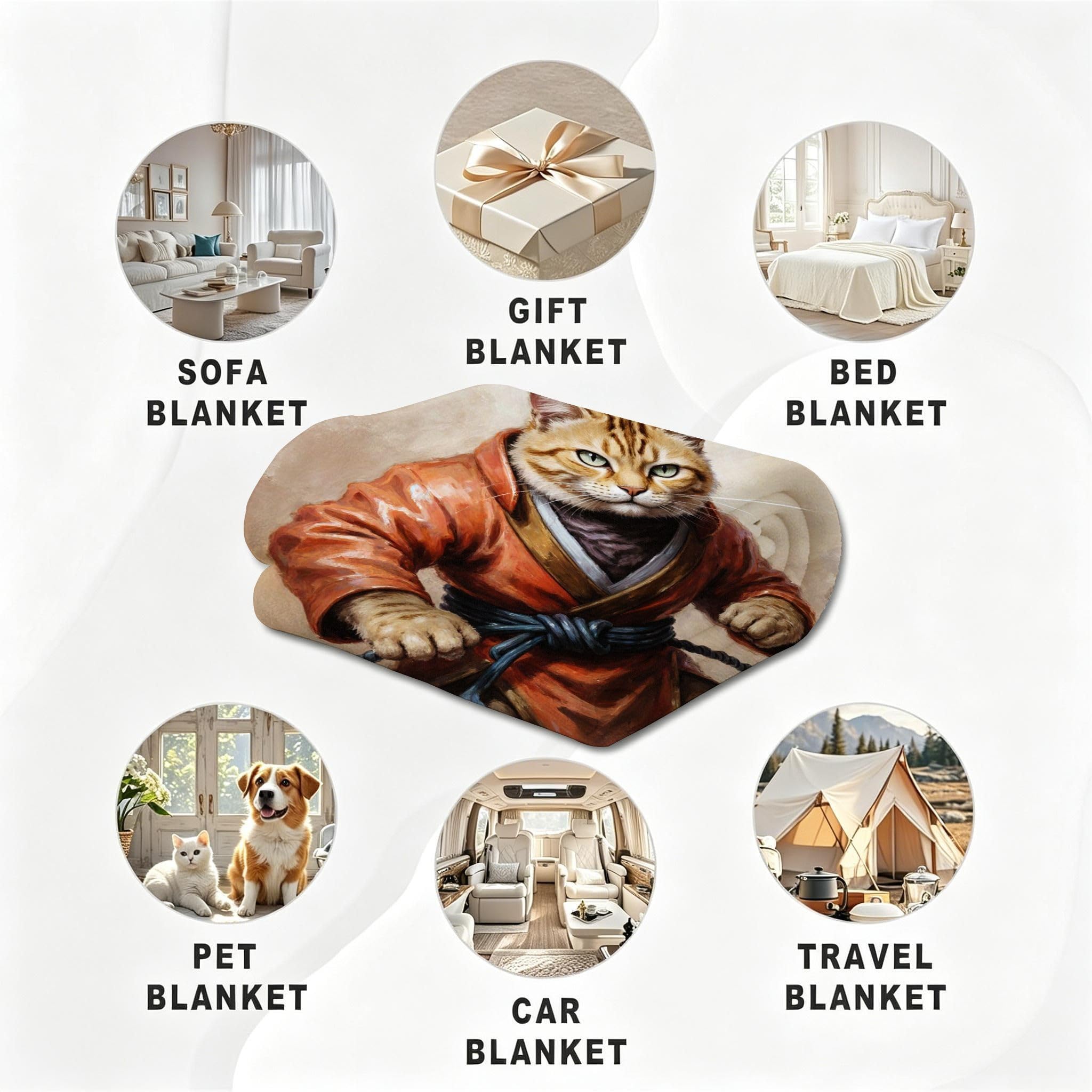 Coperta XXL 240x260 Lupo Di Piume Flanella Copridivano-A335