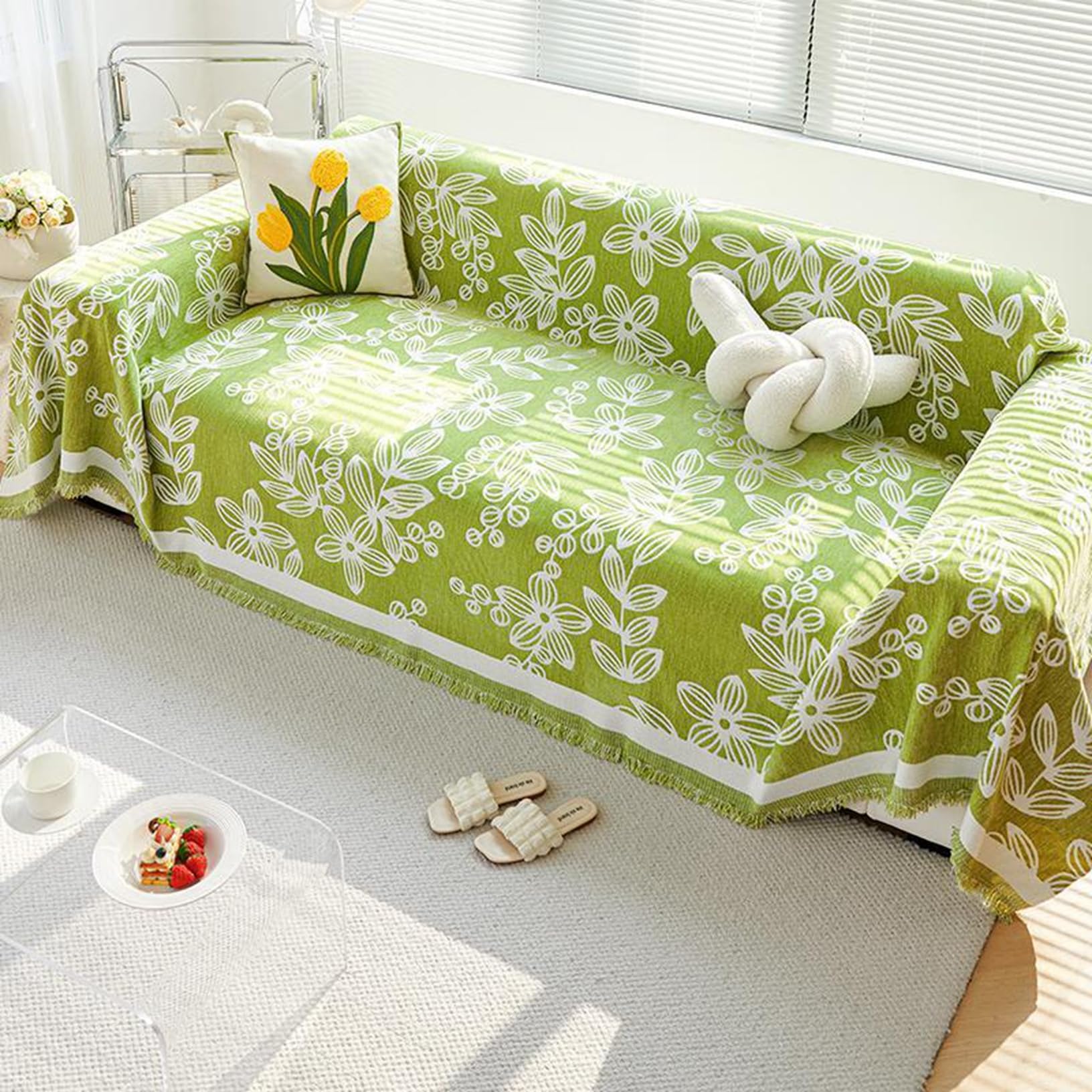 Amazon｜ソファカバー ソファーカバー マルチカバー フリンジ付き