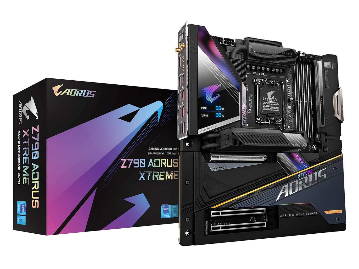 GIGABYTE Z790 AORUS Xtreme (LGA 1700/ Intel Z790/ EATX/ DDR5/ M.2/ PCIe 5.0/ USB 3.2 Gen2X2 Type-C/Intel WiFi 6E/ Marvell AQtion 10GbE LAN/Q-Flash Plus/EZ-Latch Plus/Gaming Motherboard) GIGABYTE Z790 AORUS Xtreme (LGA 1700/ Intel Z790/ EATX/ DDR5/ M.2/ PCIe 5.0/ USB 3.2 Gen2X2 Type-C/Intel WiFi 6E/ Marvell AQtion 10GbE LAN/Q-Flash Plus/EZ-Latch Plus/Gaming Motherboard)