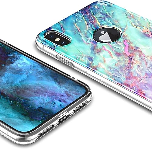 Miniatura 3 de Funda diseñada para iPhone XR, Marble Nova con protector de pantalla de vidrio templado Funda protectora ultradelgada y brillante