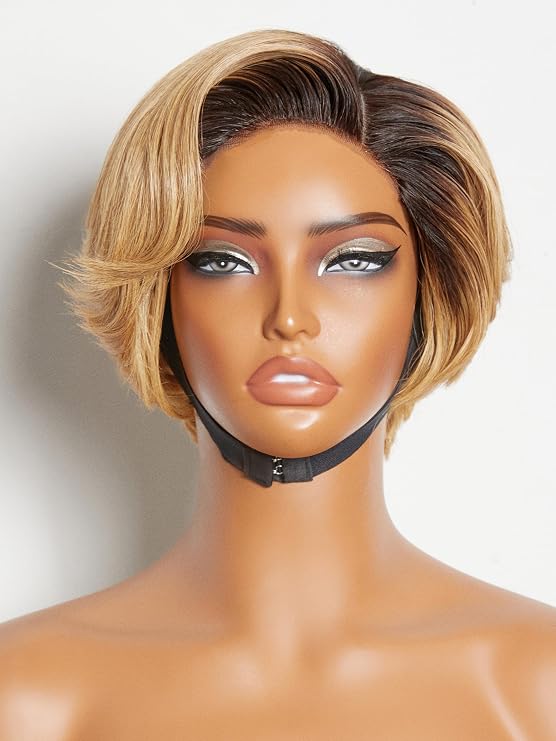 LUVME Ombre Blonde 4x4 Bob Wig Human Hair Glueless Wigs — free download