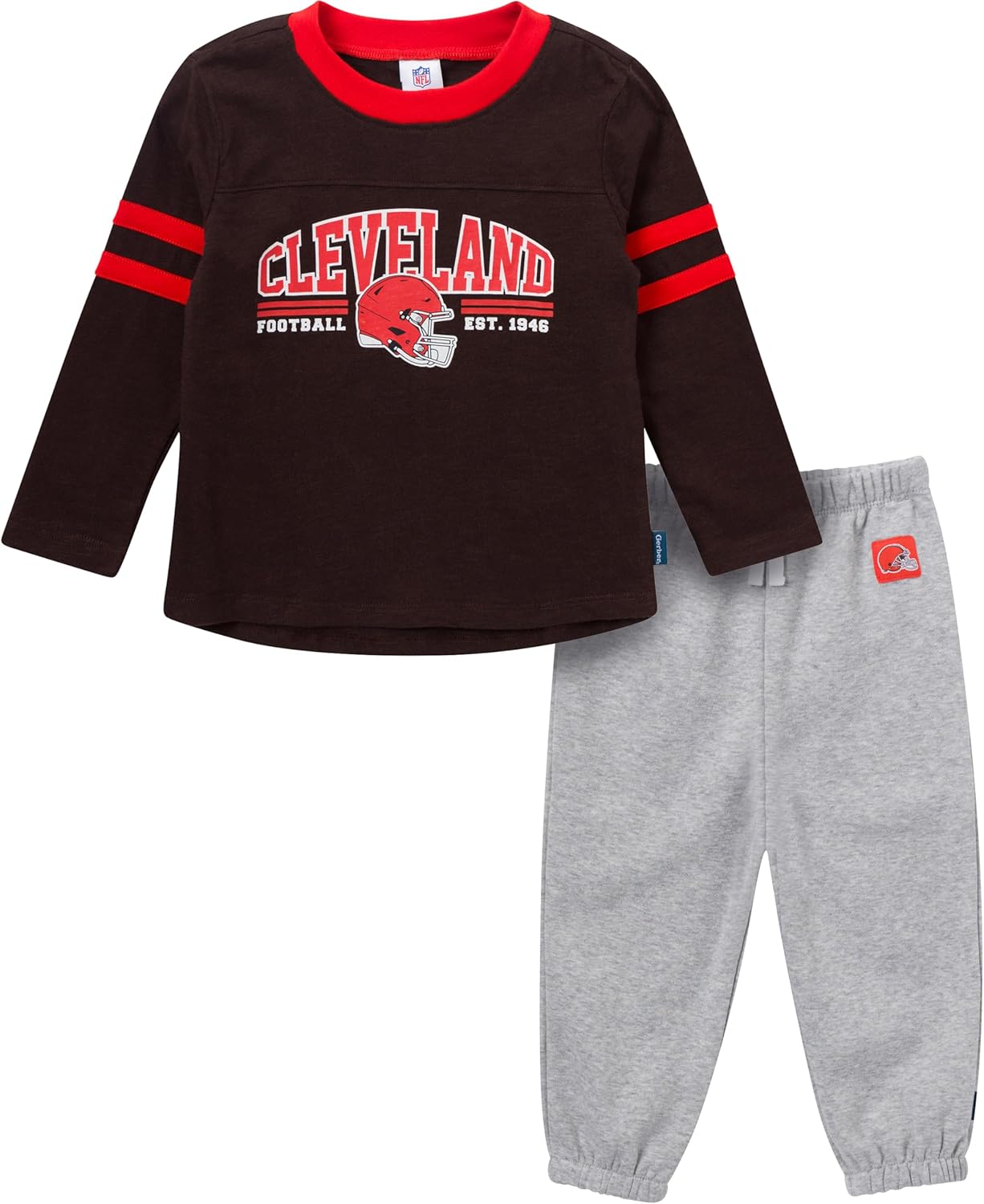 Gerber NFL unisex-baby Nfl Team Shirt and Sweatpants Set