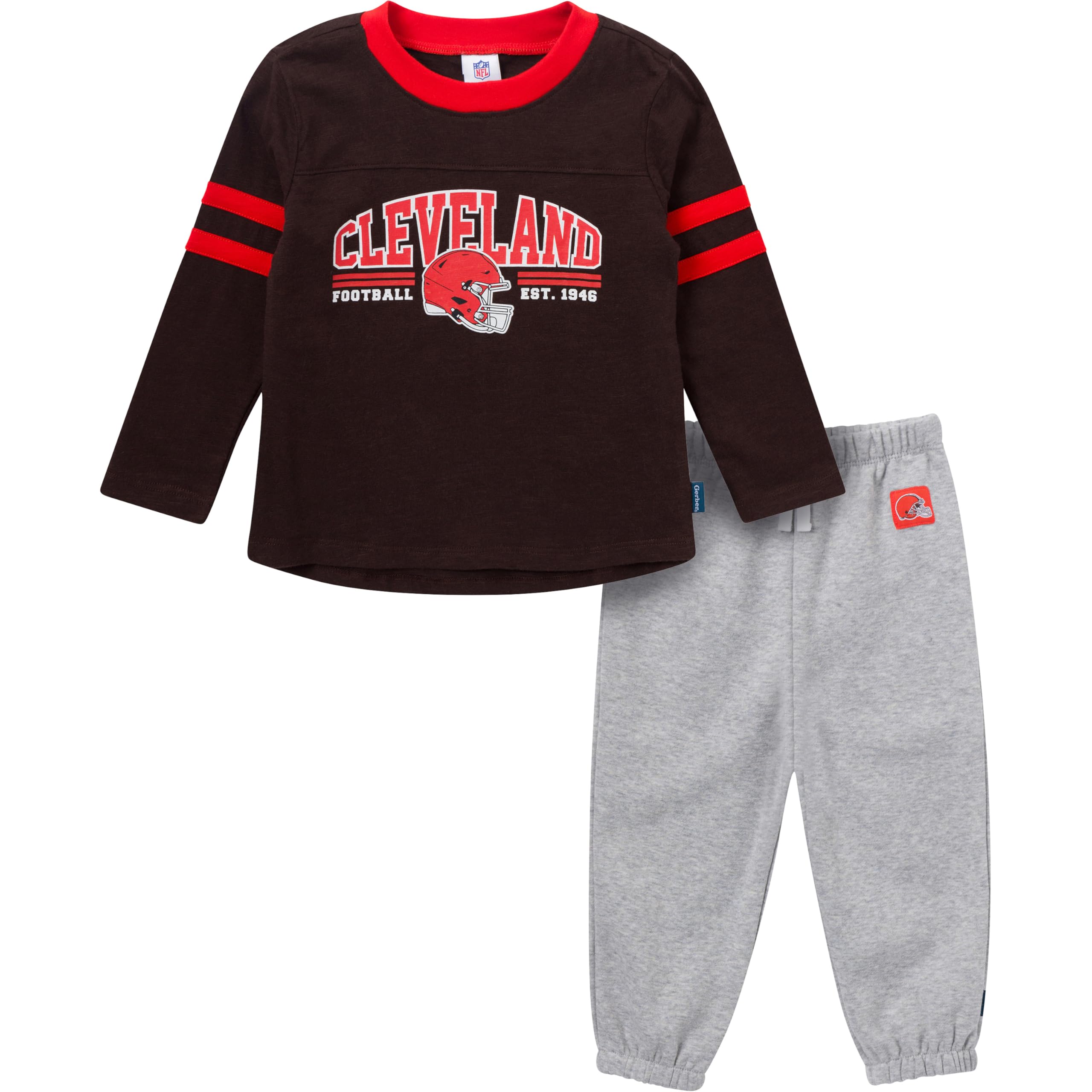 Gerber NFL unisex-baby Nfl Team Shirt and Sweatpants Set