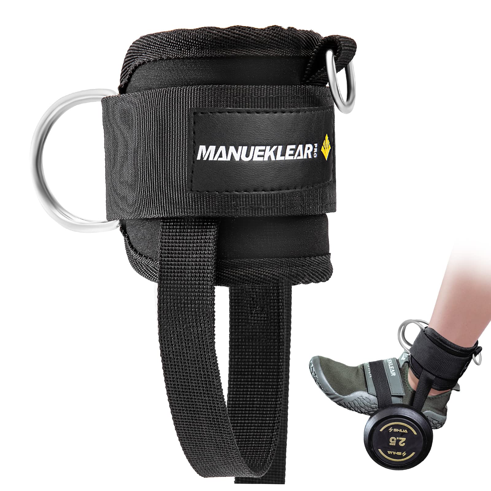 Photo 1 of (READ FULL POST) MANUEKLEAR Adjustable Foot Ankle Dumbbell, Foot Weight Lifting Shoe Attachment, Feet for Booty Workouts, Kickbacks, Leg Extensions, Strength Training (Pair) square