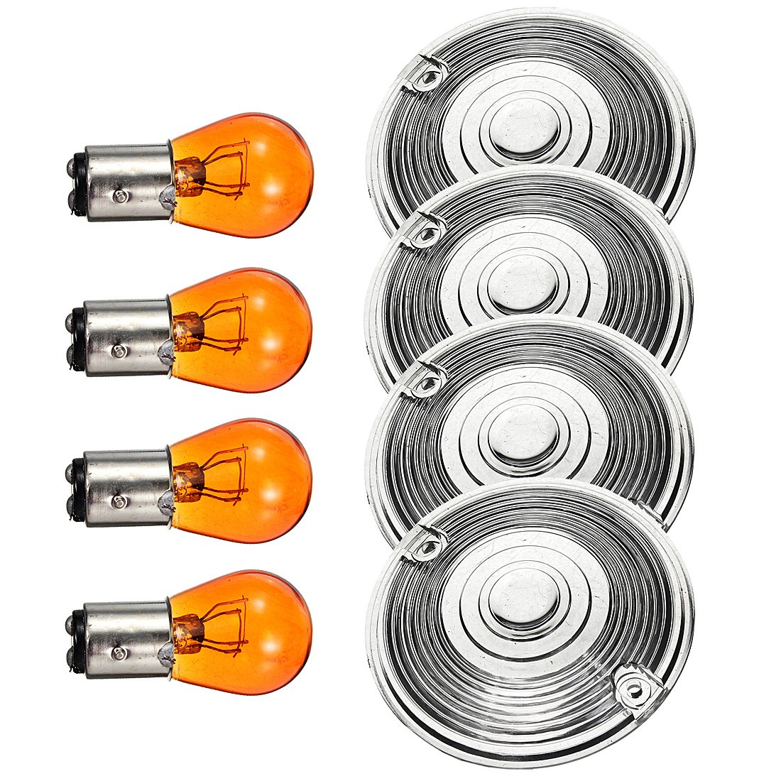 Clear Turn Signal Lens Kit for Harley Touring Road King Electra Glide Street FLT