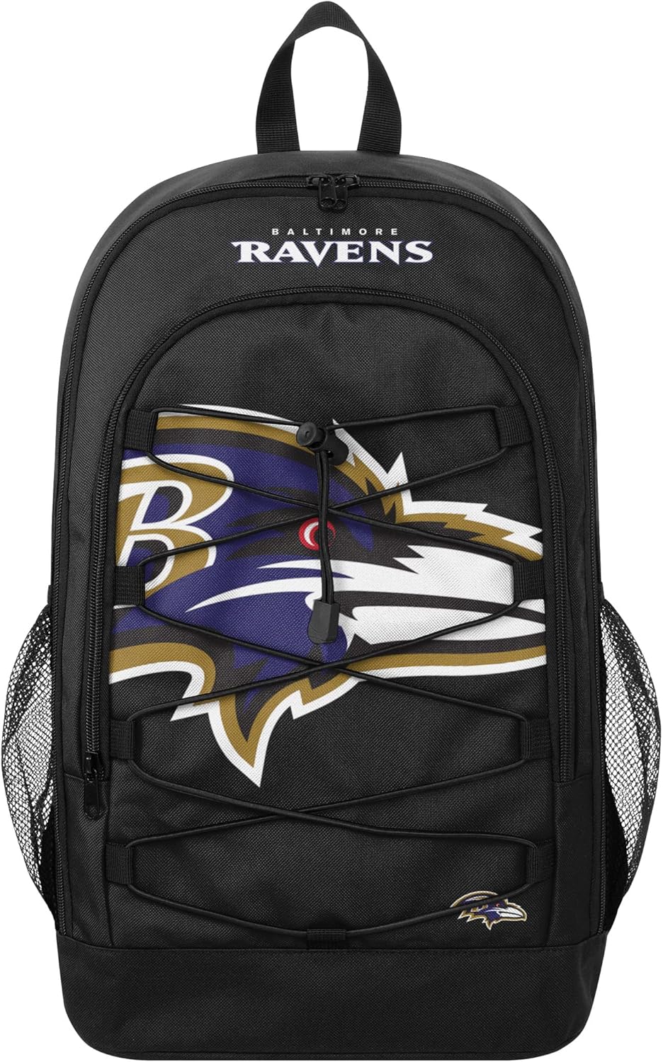 Baltimore Ravens NFL Big Logo Bungee Backpack