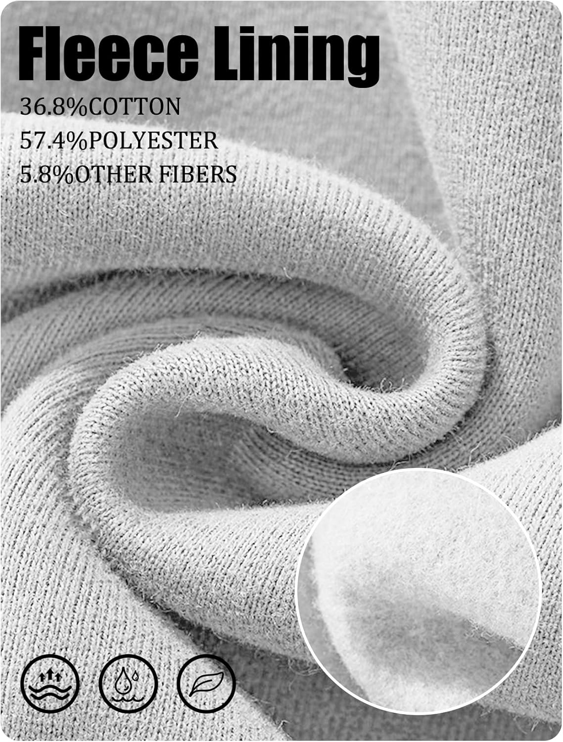 Gihuo Men Hoodie Men's Fleece Hooded Pullover Sweatshirts - Image 7