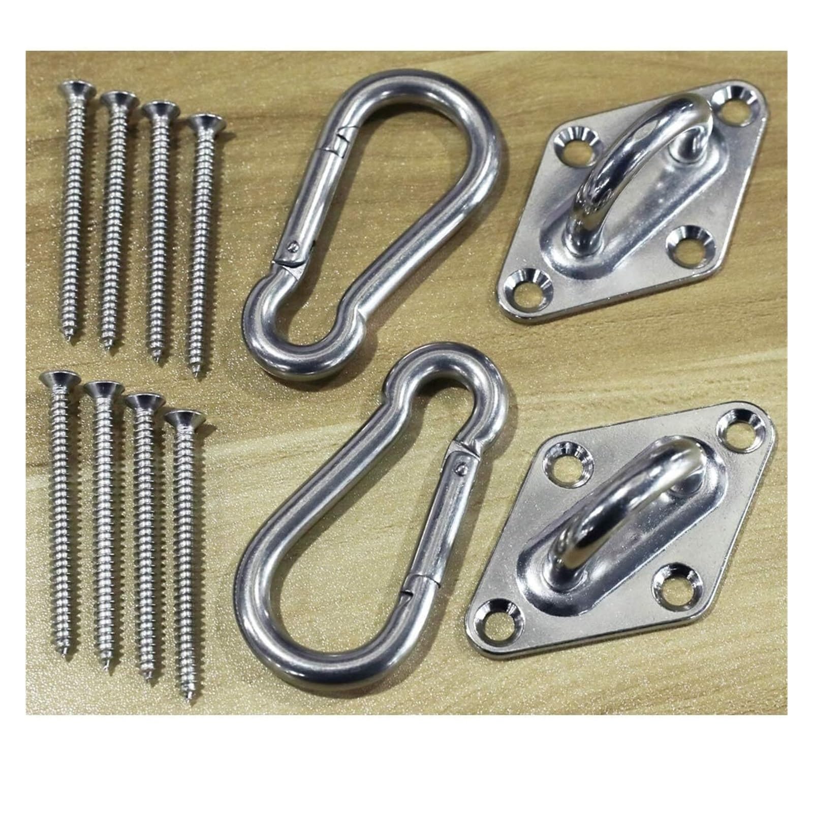 Schaukelhaken für Yoga 2 Sets Robustes Hängematten-Aufhängeset, Wand-/Deckenhaken for Baumschaukel, Seil, Hängematte, Stuhl, Yoga, Hardware-Set, Aufhängehaken für Yoga, Gym(M6)