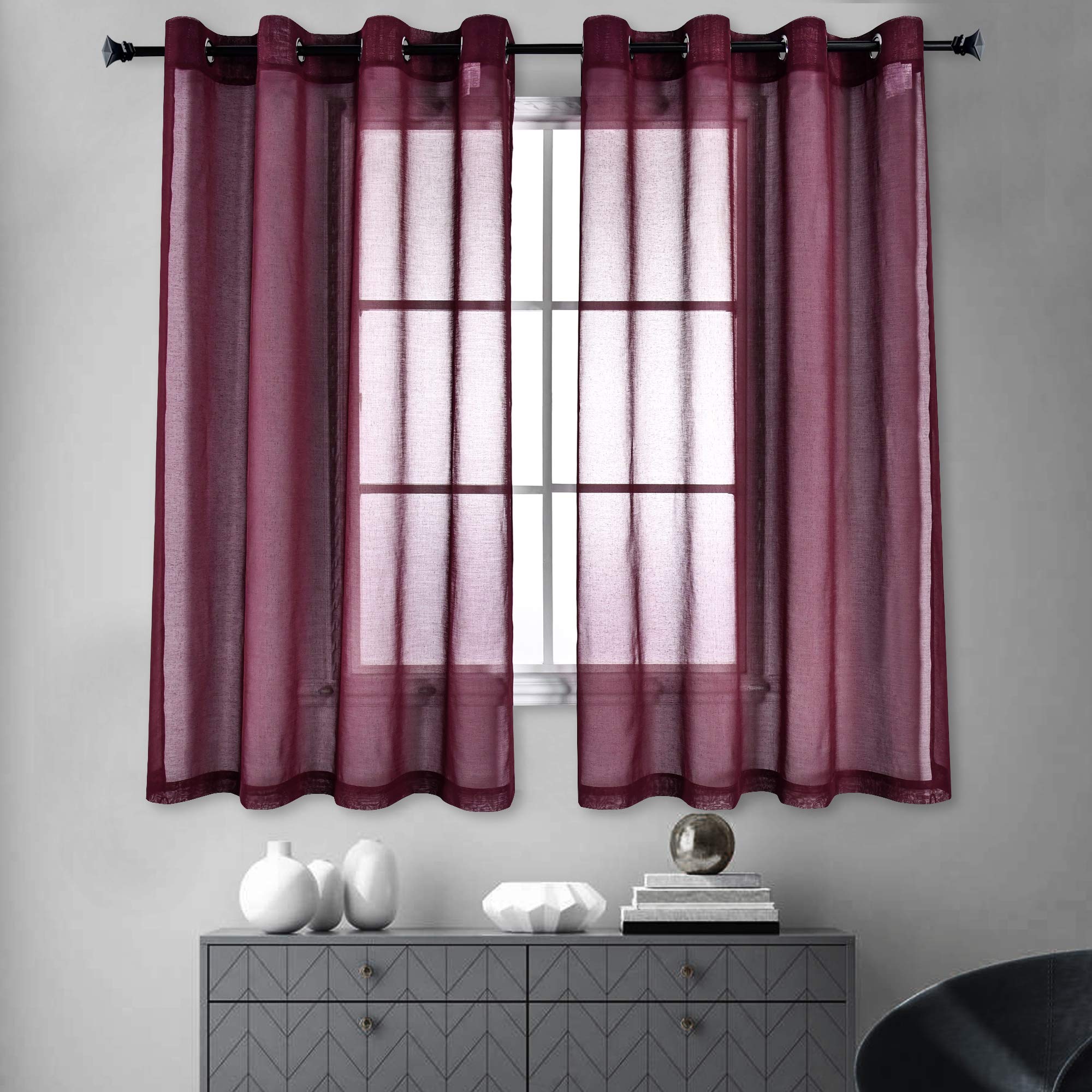 Hanging Sheer Curtains Rings Curtains & Drapes