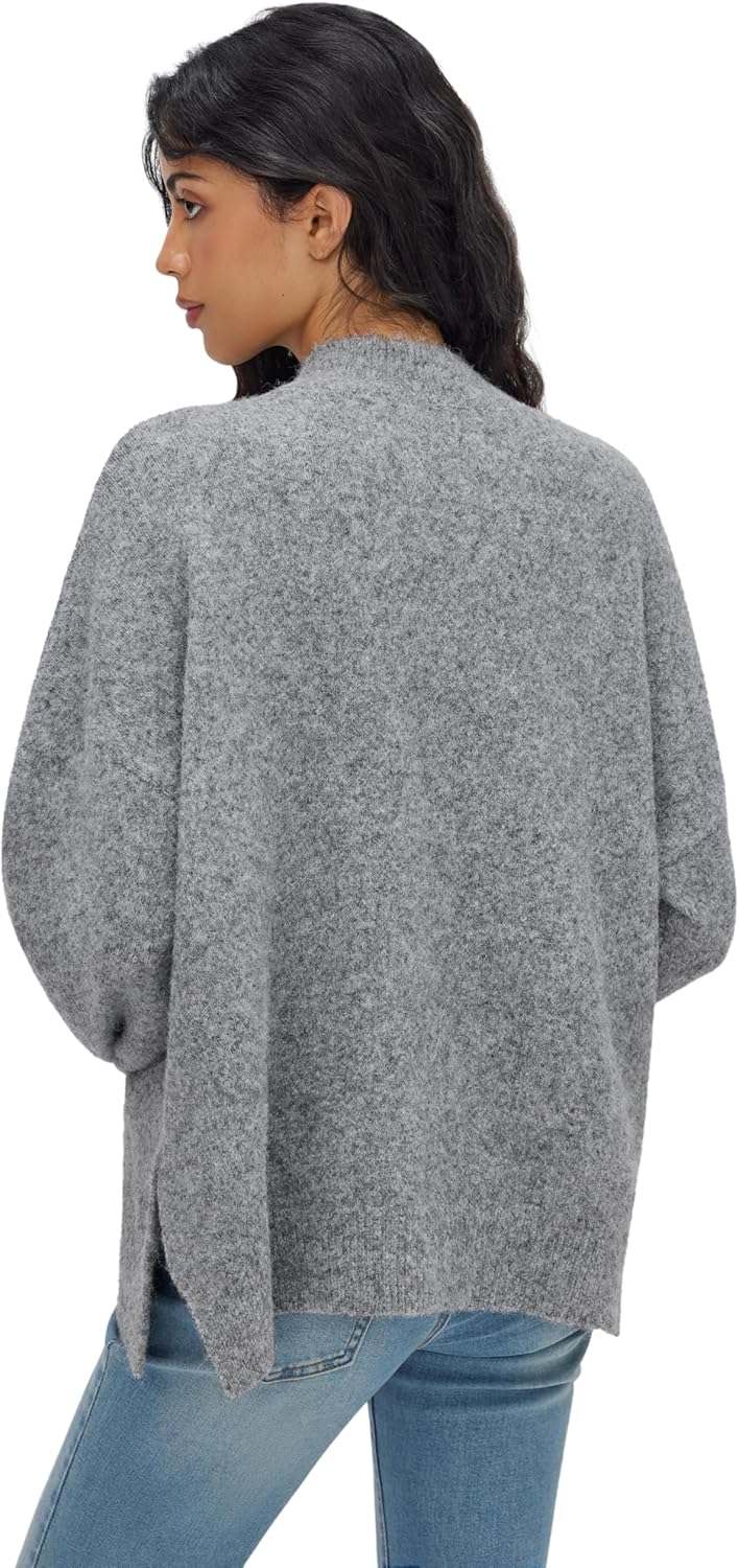 CIDER Womens Wool Blend Oversized Knit Sweater Pullover Crew Neck Casual Cozy Sweaters Trendy