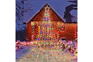 Christmas Stars Hanging - 320 LED Outdoor Star String Lights