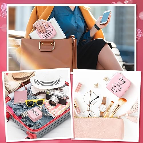 Miniatura 5 de Ecally Paquete de 10 regalos cristianos para mujeres, joyero cristiano a granel, regalos religiosos a granel, caja de joyería de viaje, caja