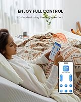 Vista 5 de AMADA HOMEFURNISHING Base de cama ajustable con masaje, base de cama ajustable Queen controlada por aplicación con 4 puertos USB y luz nocturna