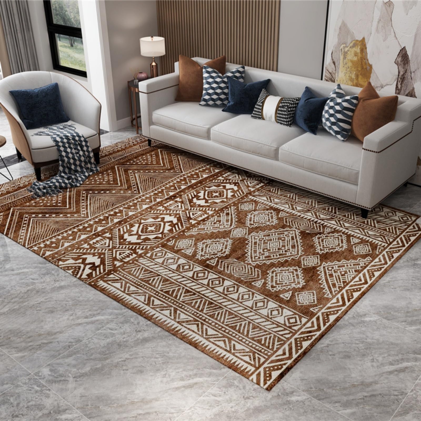 Dalumian Graphene Electric Heating Carpet, Heating Pad for Bathroom Rugs, Portable Heated Floor Mat, Adjustable Temperature, Indoor Floor Heater for Office Living Room Yoga Room(E,80 * 120cm)