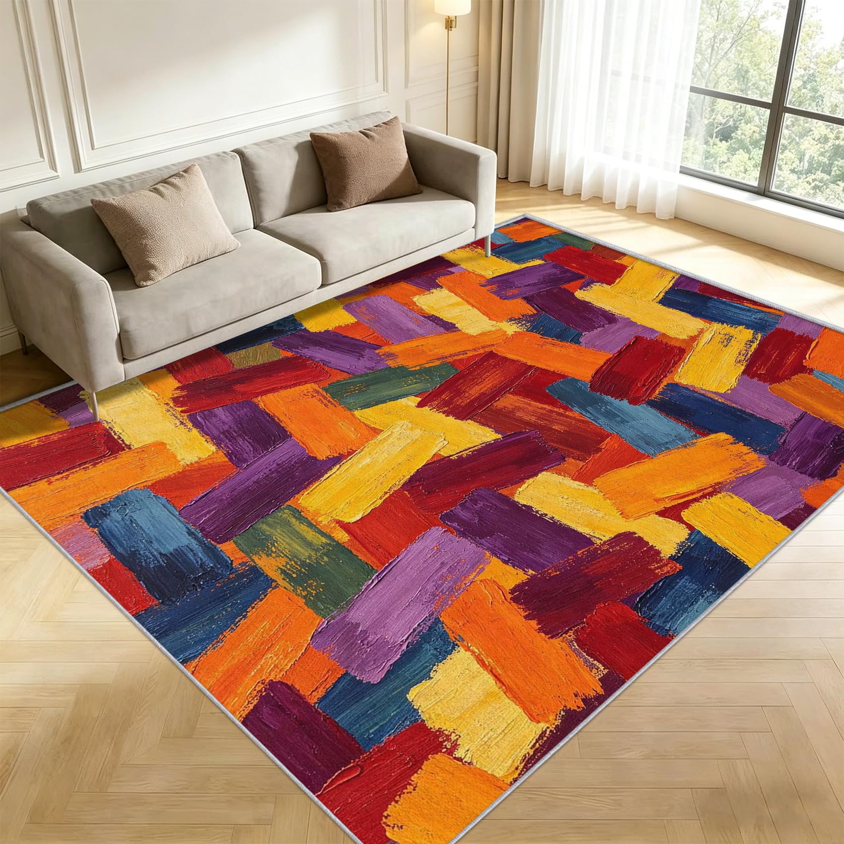 Tapis Salon 160x230cm Résumé Moderne Impression HD 3D