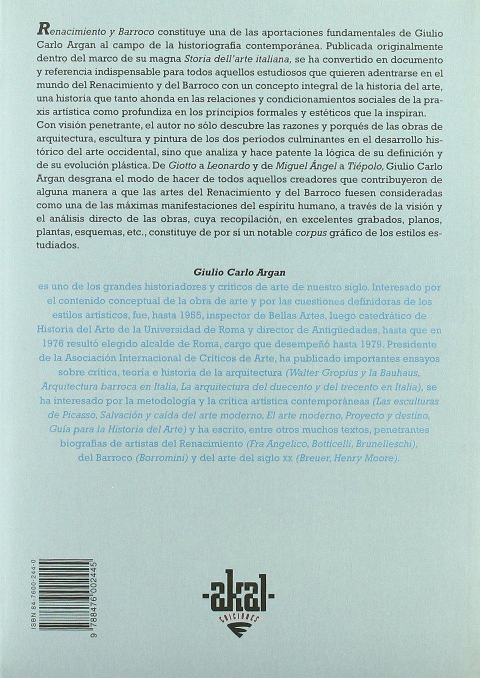 Renacimiento y Barroco II: 11 (Arte y estética)