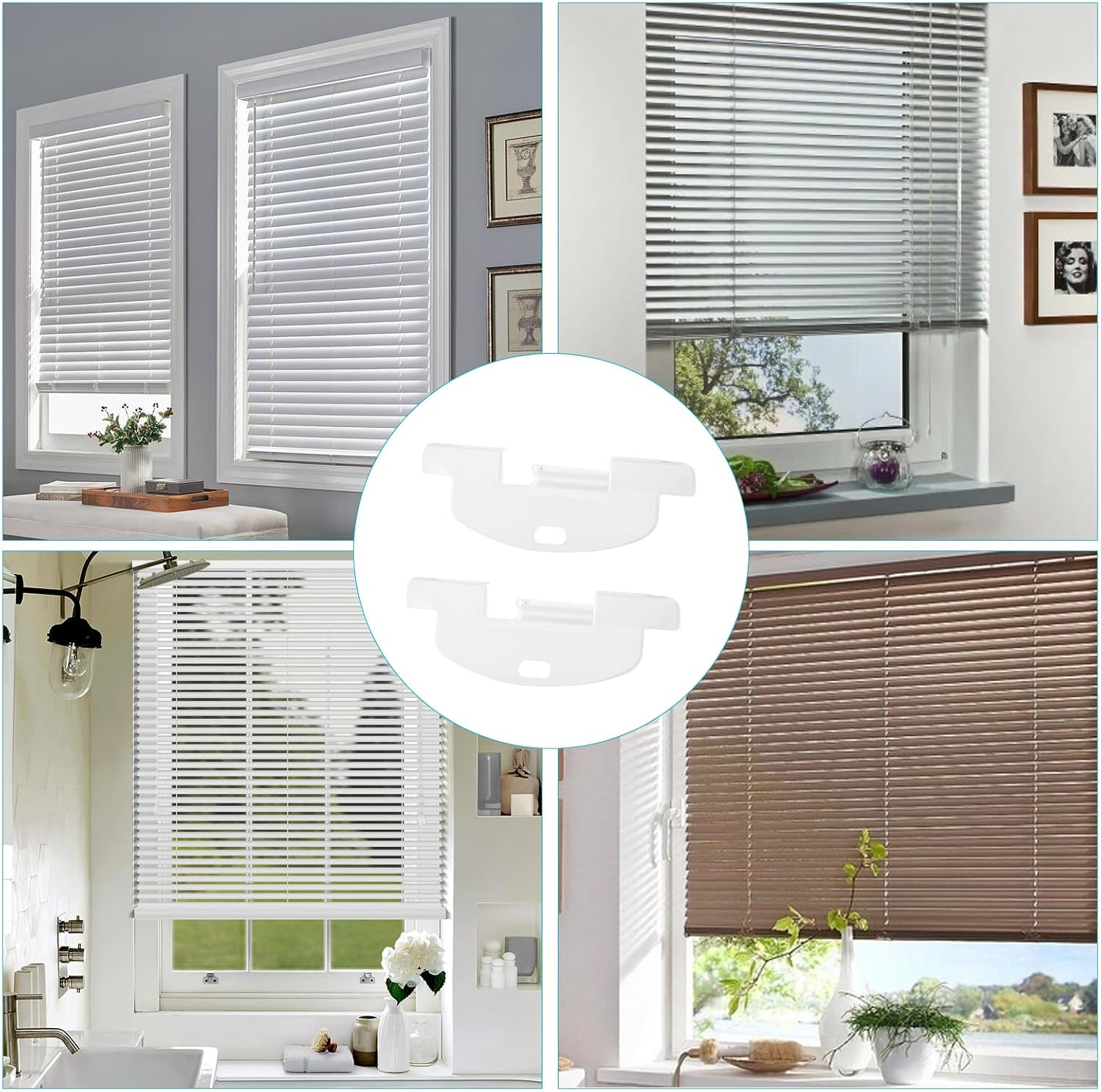 Lite Rise Handles Blind Pulls Replacement Parts for Cordless Honeycomb Cellular Shades Compatible with Hunter Douglas Duette, for Applause Shade for Alta, for Comfortex, for Turnils 2 Pack