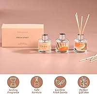 Vista 2 de Folkulture Reed Diffusers for Home 5.1 fl oz, Scent Diffusers for Home Set of 3 with Reed Diffuser Sticks for Bathroom Aroma Diffuser Guest