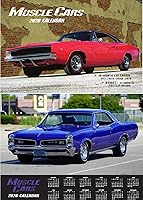 Vista 6 de 2026 MUSCLE CARS WALL CALENDAR 16 Month W/POSTER Classic High Performance Vintage American Autos Retro USA