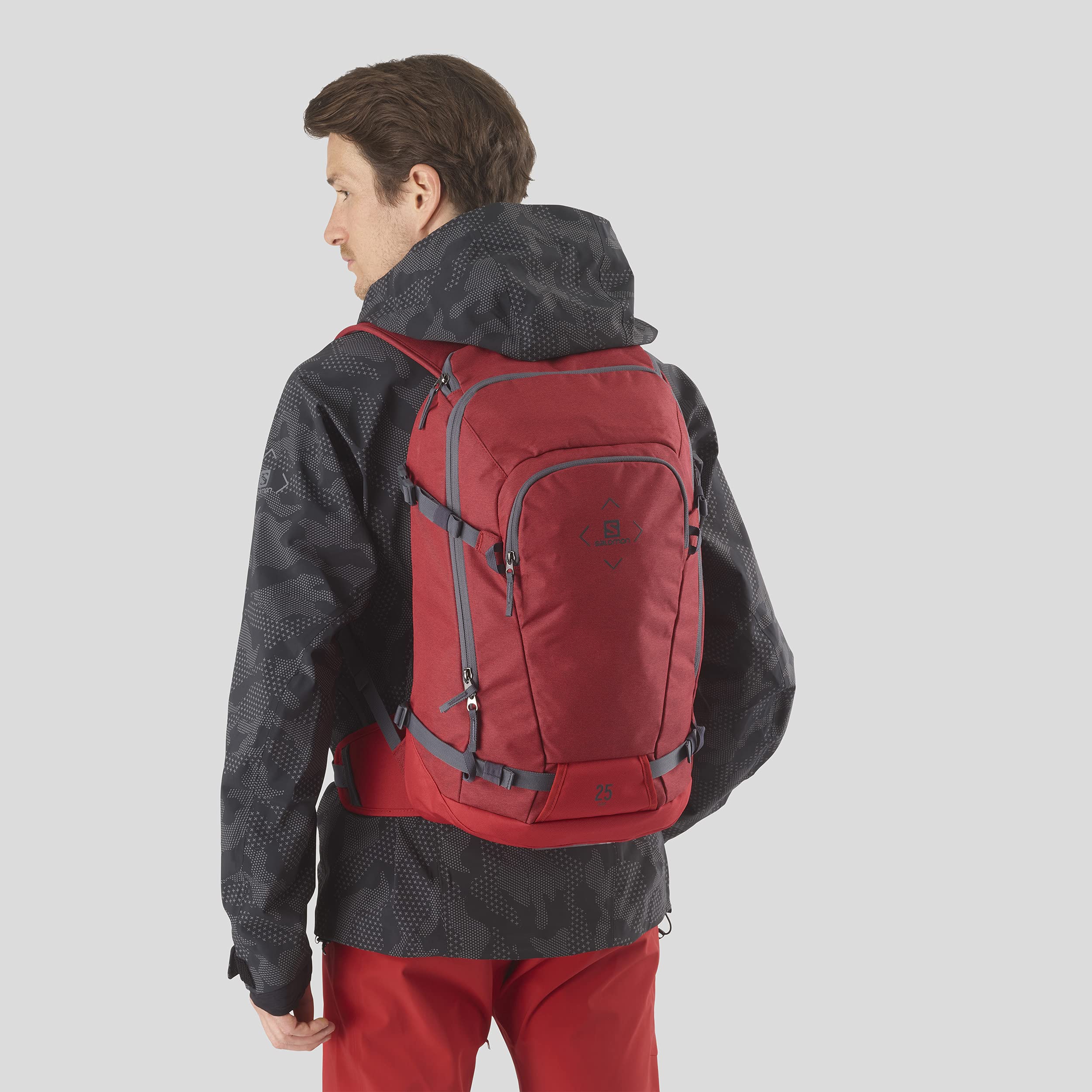 Salomon Side 25 Unisex Ski Snowboard Rucksack für Stiefel und Handschuhe Mountain bike MTB 25L