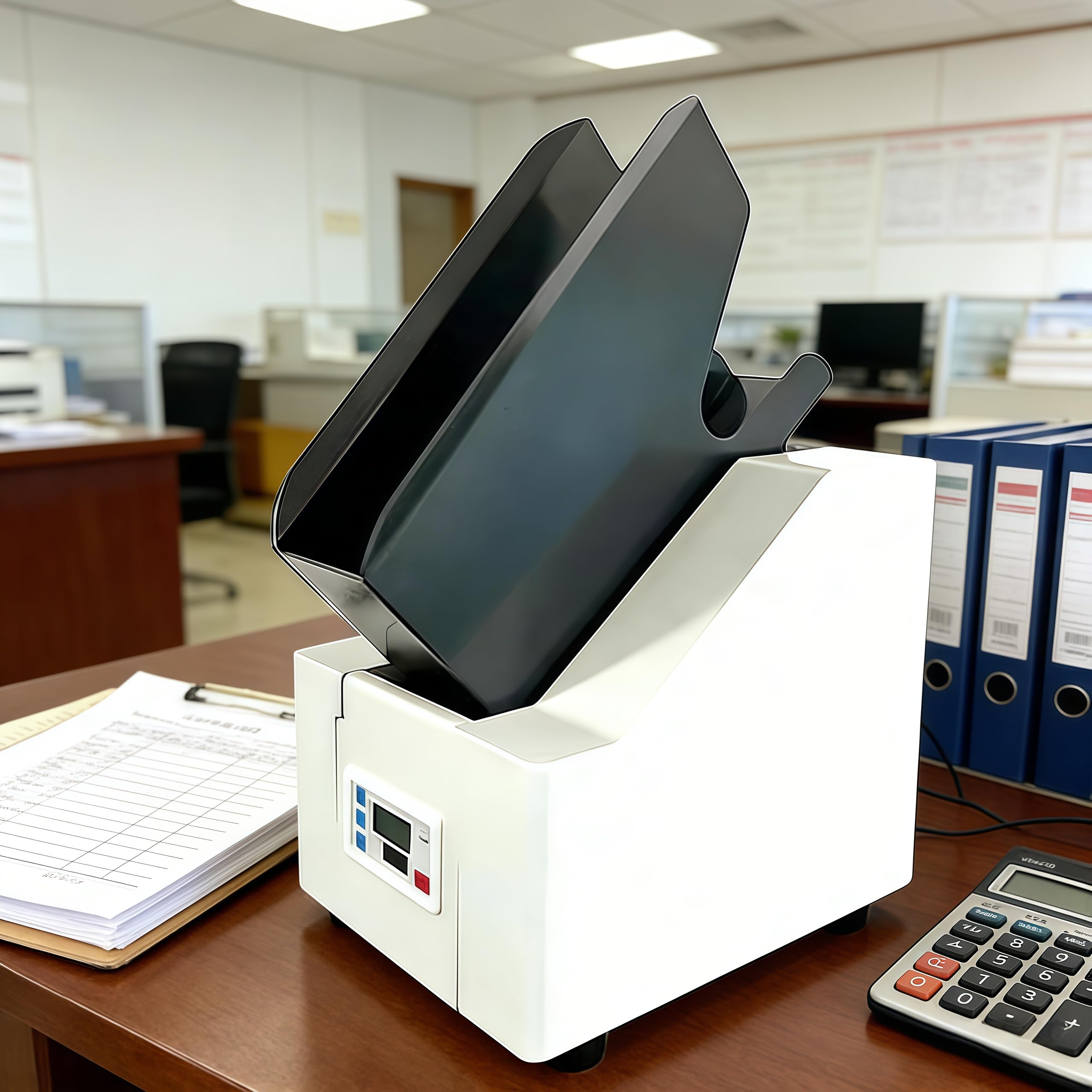 Ordinatrice Automatica di Carta, Alimentatore da Tavolo, capacità Carta Extra-Large da 70 Mm, Finitura Carta con Allineamento in 5 Secondi, Adatta a Scuole, Banche E Uffici Aziendali