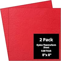 Vista 44 de Kydex Sheets - Solid Color DIY Kit for Crafting Holsters, Sheaths, and Mag Pouches - (8x8, 8x12, 12x12), Premium Thermoform Sheets - Thick, Durable