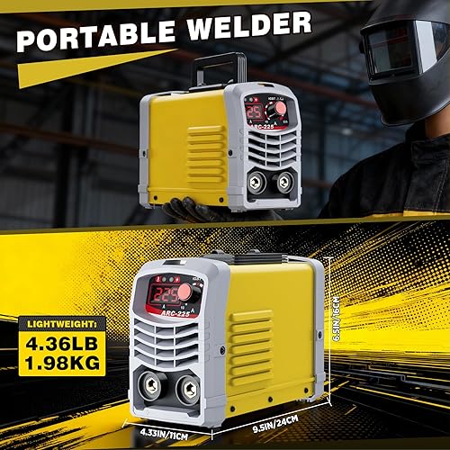 Miniatura 2 de 225Amp Stick Welder, Welder Machine, Portable Welding Machine, 110V Inverter Welder, with Synergic Control, IGBT, Digital Display,Hot Start, Arc