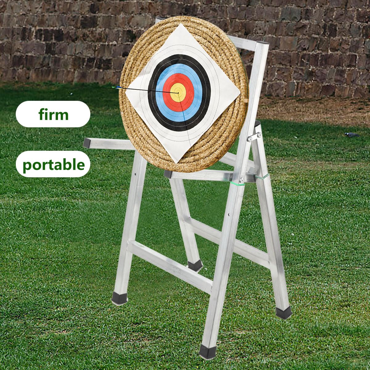 Supporto Per Bersaglio Pieghevole, Regolabile In Altezza, Portatile E Facile Da Montare, Perfetto Per Allenamenti Di Tiro Con L'Arco In Giardino, Casa E All'Aperto