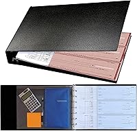 Vista 1 de Office Werks - Carpeta prémium de 7 anillos para cheques comerciales, capacidad de 600 cheques para hojas de 9 x 13 pulgadas, elegante funda