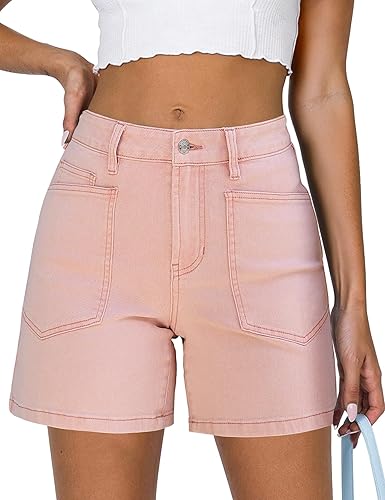 luvamia Jean Shorts Womens High Waisted Trendy Stretchy Denim Shorts