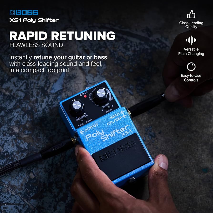 Amazon.com: BOSS XS-1 Poly Shifter | Compact Pitch Shifting Pedal