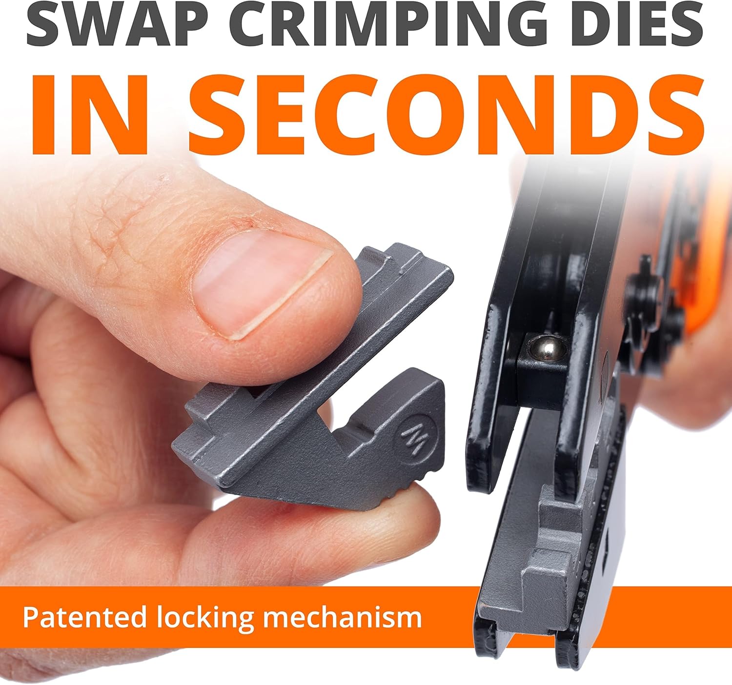 Wirefy Wire Crimping Tool Kit | Crimpers & 4 Slide in Dies | Ratcheting Wire Crimper Tool | Terminal Crimp Pliers | for Heat Shrink, Nylon, Non-Insulated, Insulated Connectors, Ferrule Terminals