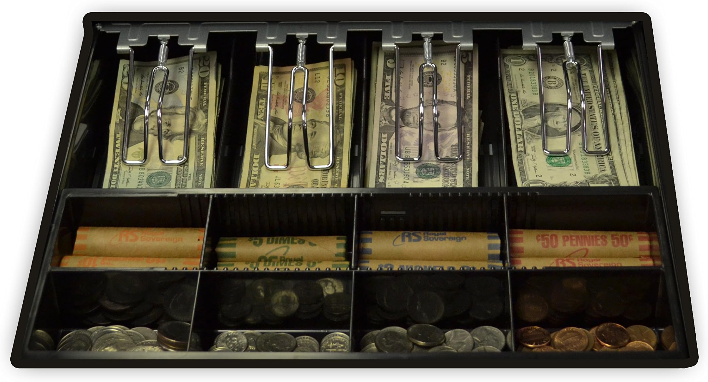 Cash Drawer Tray Insert with Locking Lid