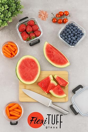 Miniatura 4 de Juego de 20 recipientes de almacenamiento de alimentos (10 herméticos y 10 tapas), recipientes para almuerzo, recipientes de preparación de comidas,