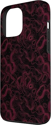 Miniatura 2 de Funda con diseño psicodélico psicodélico estético negro y rojo para iPhone 13 Pro Max