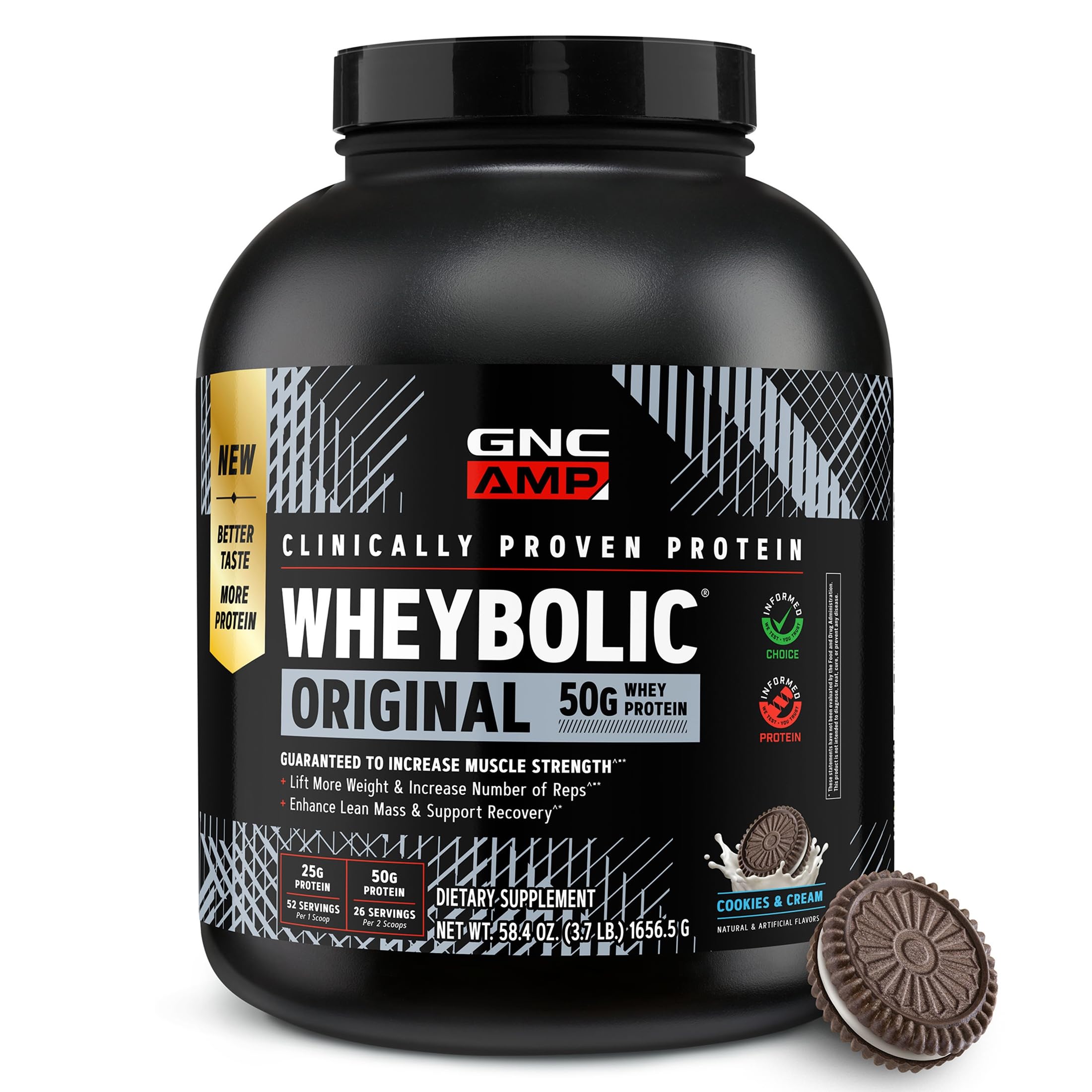 GNC AMP New Wheybolic, Classic Vanilla, 28 oz, 13 Servings — Amazon image 14