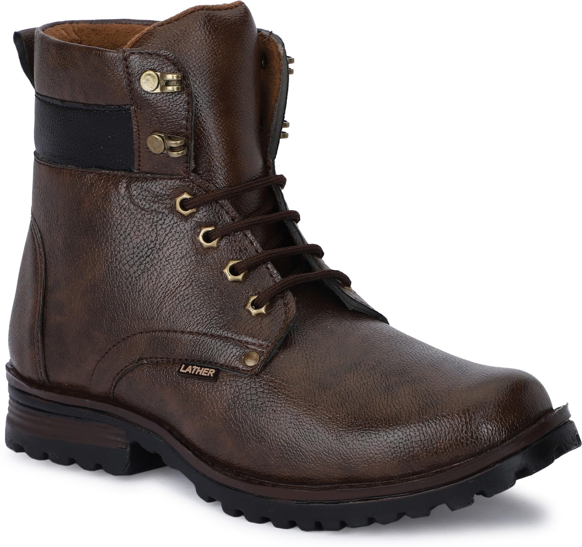 Men Lace-Up Boots Synthetic Shoes | Brown Color | Size : 6 (B0D2LH3281) Amazon Price History, Amazon Price Tracker