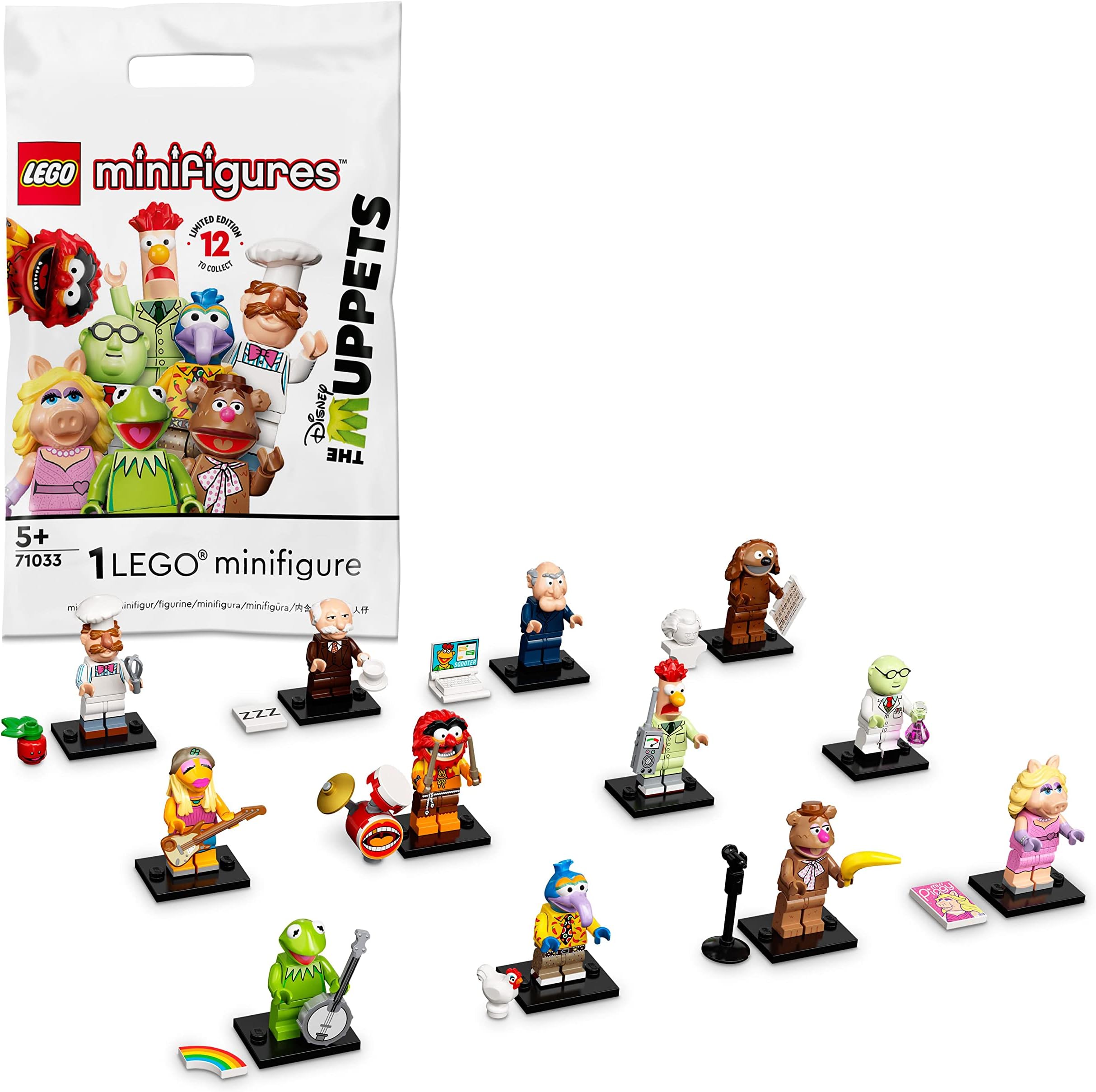 Minifigures The Muppets 71033 Limited Edition Building Kit;Collectible Toys for Role-Playing or a Figurine Collection